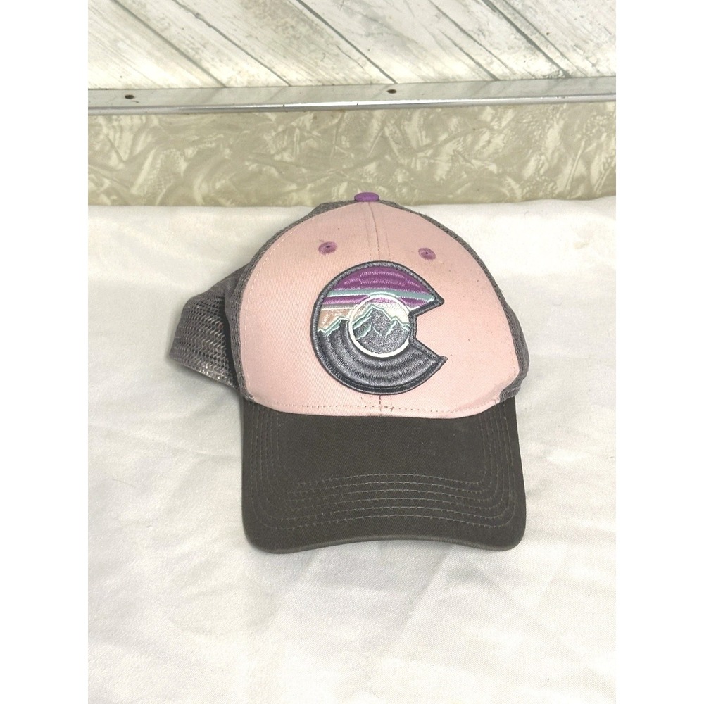 Colorado Limited Embroider Snapback Trucker Hat Mesh Back Cap EUC Lid Adjustable